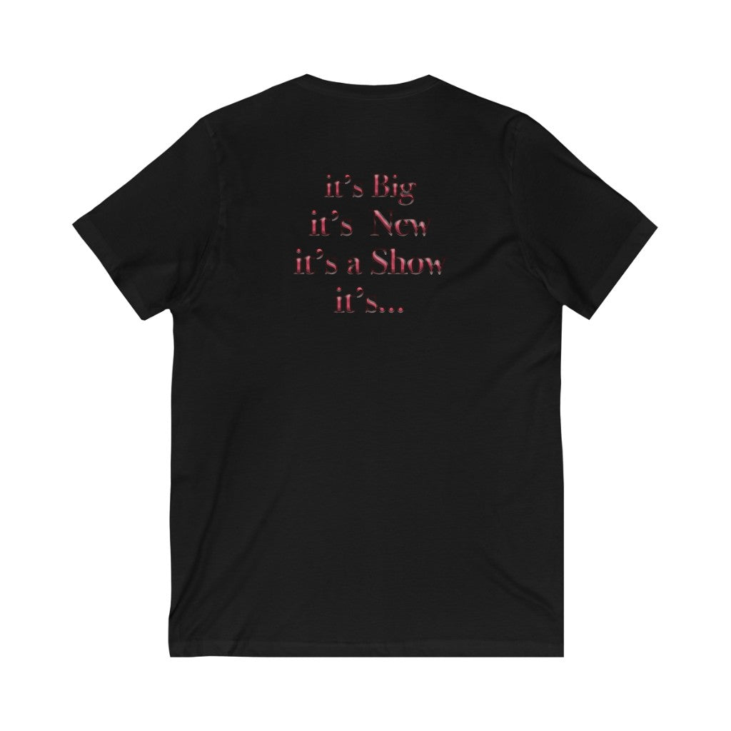 "Your T-shirt Killed My Life"  Short Sleeve V-Neck Tee